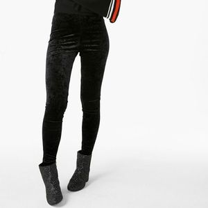 Black Velvet Leggings